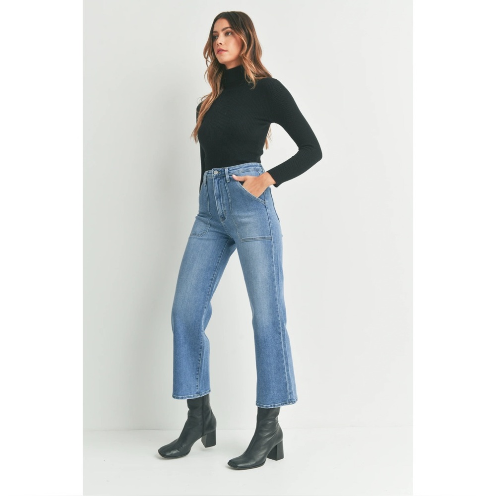 Just USA Light Blue Wide Leg Flare Jeans